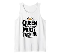 Queen of Multitasking Funny Mom Life Humour Débardeur