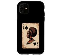 Queen of Spades Afro Beauty African Regal Jouant Femmes Hommes Coque pour iPhone 11