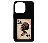 Queen of Spades Afro Beauty African Regal Jouant Femmes Hommes Coque pour iPhone 13 Pro