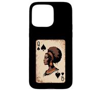 Queen of Spades Afro Beauty African Regal Jouant Femmes Hommes Coque pour iPhone 15 Pro Max