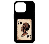 Queen of Spades Afro Beauty African Regal Jouant Femmes Hommes Coque pour iPhone 16 Pro