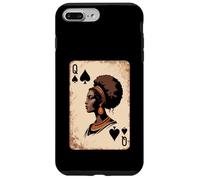 Queen of Spades Afro Beauty African Regal Jouant Femmes Hommes Coque pour iPhone 7 Plus/8 Plus