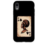 Queen of Spades Afro Beauty African Regal Jouant Femmes Hommes Coque pour iPhone XR