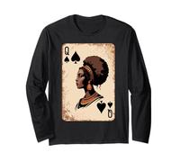 Queen of Spades Afro Beauty African Regal Jouant Femmes Hommes Manche Longue