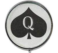 Queen of Spades Boîte à pilules en verre Motif photo