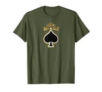 Queen of Spades - QoS T-Shirt, Homme, Olive, 3XL
