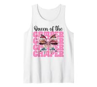Queen of The Camper RV Camping Camper Camper Girl Mom Débardeur