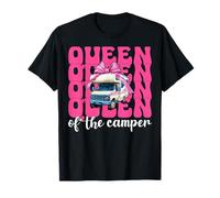 Queen of The Camper RV Camping Camper Camper Girl Mom T-Shirt