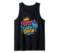 Queen of the Lido Deck Cruise Fun Cruise Ship Vacances Débardeur