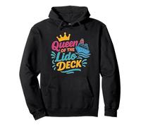 Queen of the Lido Deck Cruise Fun Cruise Ship Vacances Sweat à Capuche