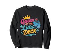 Queen of the Lido Deck Cruise Fun Cruise Ship Vacances Sweatshirt