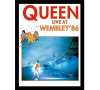 Queen - Poster encadré "Live At Wembley 86" PM12157 (35 cm x 45 cm x 1,7 cm) (Coloured)