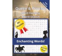 Queen & Princess Word Search Book for Adults: Word Search Puzzles with Easy to Read Print Featuring Princesses, Queens, Jewelry, and Royal Decrees | ... a gift for Holidays, Birthdays, or Relaxation