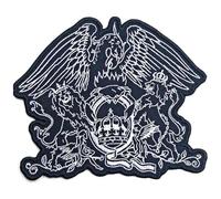 Queen - Queen Patch Cut Out Crest Band Logo Nouveau Officiel Embroidered Woven Iron On Size One Size