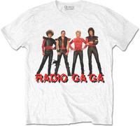 Queen - "Radio Ga Ga" T-shirt unie homme/femme RO3849 (XXL) (Blanc)