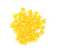 Queen Rearing Cell Cups 50pcs | Plastic Beehive Cups for Queen Bee Raising/Beekeeping Equipment | Bee - Safe Apiculture Supply Kit 19x16mm (Jaune)