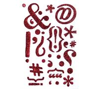 Queen Reine & Co stickems Autocollants Double Face Transparent Ponctuation, Acrylique, Multicolore, 3 pièces