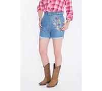 Queen Short en jean Kerosin mit Broderies look western QK4190419063 Bleu clair L
