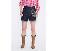 Queen Short en jean Kerosin mit Broderies look western QK4190419063 Bleu foncé XXL