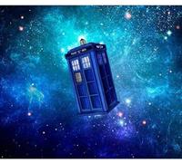 QUEEN SHOW Kit de broderie au point de croix pour adultes, Doctor Who, imprimé 11 carats, 40,6 x 50,8 cm