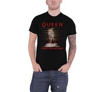 Queen T Shirt Dont Stop Me Now Band Logo Freddie Nouveau Officiel Noir