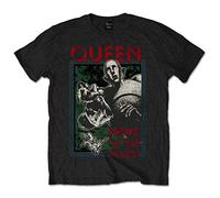 Queen - T-Shirt # L Black Unisex # News of The World [Import]