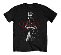 Queen - T-Shirt # L Unisex Black # Freddie Crown