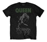 Queen - T-Shirt # S Black Unisex # News of The World 40th Full Cover [Import]