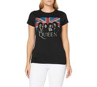 Queen - T-Shirt # XXL Ladies Black # Union Jack Vintage [Import]