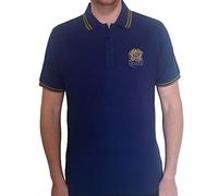 Queen - T-Shirt # Xxl Unisex Blue # Crest Logo