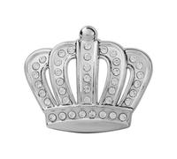 Queen Tiara Sticker for Car - Self-Adhesive Chrome Bling Rhinestone Auto