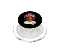 Queen Warrior Pink Breast Cancer Awareness PopSockets PopGrip pour MagSafe