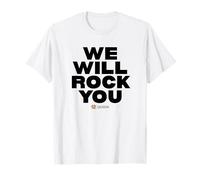 Queen We Will Rock You Bloquer Le Texte T-Shirt