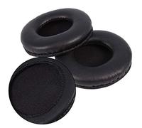 Queen.Y Coussins Souples Coussins de Rechange en Mousse Coussinets d'oreille Coussinets en Cuir PU Mousse Souple pour Casque Casque Noir