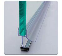Queenbox Joint de rideau de douche pour porte de verre sans cadre de pare-douche pour joint de porte de verre Joint de pare-douche de bain en PVC avec joint anti-goutte pour joint de gouttière 25mm