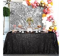 QueenDream Nappe rectangulaire à Paillettes sans Couture 228 x 335 cm pour Noël, Mariage, Anniversaire, Halloween