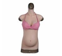 QUEENDY Buste de Grossesse réaliste pour Costume, Performance et stylisme | Le silicone doux et élastique avec des bords fins crée des transitions fluides, des contours réalistes et une silhouette