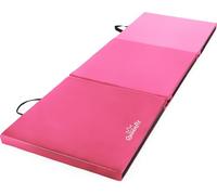 Queenfit Tapis de Gymnastique Epais 180 x 60 x 5 cm - Tapis Fitness Epais - Matelas Gymnastique - Tapis de Gym Pliable - Avec Sangles de Transport