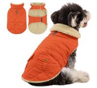 Queenmore Manteau Chien Petit Manteaux Chaud Imperméables | Doudoune Chien pour Teckel Et Chihuahua, Yorkshire, Maltais, Azure, Coupe Classique Matelassée, Léger & Facile À Ranger, XS