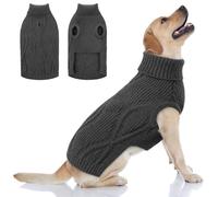 Queenmore Pull Chien XXL Maille Stretch avec Ouverture pour Harnais | Labrador Golden Retriever Intérieur & Extérieur, Lavable En Machine,Tailles Du XS Au 2XL, Lavable En Machine (Gris, XXL)