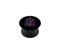Queens are Born in 1961 65 Years Old Funny 65th Birthday PopSockets PopGrip Adhésif