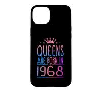 Queens are Born in 1968 58 Years Old Funny 58th Birthday Coque pour iPhone 15 Plus