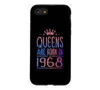 Queens are Born in 1968 58 Years Old Funny 58th Birthday Coque pour iPhone SE (2020) / 7/8
