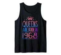 Queens are Born in 1968 58 Years Old Funny 58th Birthday Débardeur