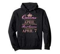 Queens are Born in April Best Queens are Born Le 7 Avril Sweat à Capuche
