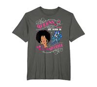 Queens are Born in November Girl Birthday Women T-Shirt, Homme Grandes Tailles, Asphalte, 3X Tall