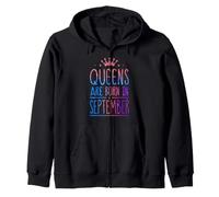 Queens are Born in September Birthday Women Girl Sweat à Capuche