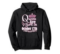 Queens are Born on October 17th Scorpion Balance Women Birthday Sweat à Capuche