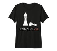 Queen's Gambit Cool Chess pour Les Amateurs d'échecs Notation T-Shirt Haut de Gamme