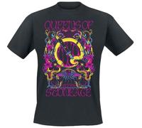 Queens Of The Stone Age in Times New Roman - Neon Sacrilege Homme T-Shirt Manches Courtes Noir L